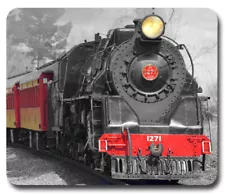 Steam Engine Locomotive Train ~ Mouse Pad / Mousepad ~ Railway Collector Gift