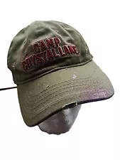 Friday the 13th Camp Crystal Lake Distressed Red Splatter Hat EUC 2019 Jason