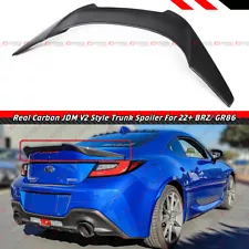 FOR 2022-24 TOYOTA GR 86 SUBARU BRZ V2 STYLE HIGHKICK CARBON FIBER TRUNK SPOILER