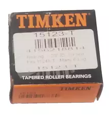 15123 Timken Bearing, USA made, 1.25" ID, Fits 15245 race, 6000# trailer axle