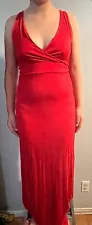 red maxi dress small women For Ever 21