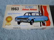 Vintage Premier Products 1963 Ford Falcon Futura Model Kit No. 1365-89 Open Box