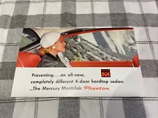 Original 1956 Mercury Montclair Phaeton Foldout Sales Brochure Catalog