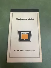 New Old Stock Oliver Farm Equipment Confrence Note Book