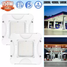 2 Pack 150W LED Canopy Light Commercial for Gas Station, Carport Lighting 5000K