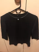 CHANEL VINTAGE BLACK SHIRT