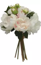 Realistic Peony Bouquet 10 Stems 14in Pink