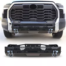 Mid-Width Front Bumper For 2022 2023 2024 Toyota Tundra w/ Winch Plate Bolt-On