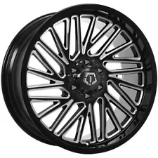 22 Inch Black Alloy Wheel Rim for Cadillac Escalade ESV, TIS T25088 22x10 6Lug