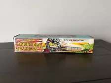 NIB Vintage Louis Marx Wind Up Toy Train Dodge City Express Zig Zag Tin Litho