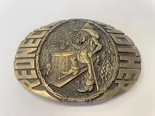 Redneck Mother Brass Belt Buckle by Award Design Medals