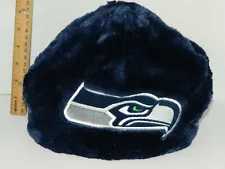 NWT SEATTLE SEAHAWKS NFL HELMET BEANIE HAT Winter PLUSH Tailgate PARTY Forever