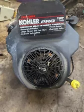 Craftsman Kohler Pro 20 HP CV20S V Twin Vertical Shaft Engine Running Video