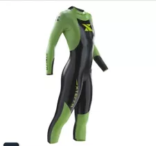 New Men's Xterra Vivid Triathlon Black/Green Full Wetsuit (Medium Long)