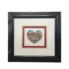 Charles Fazzino My Heart Belongs to Broadway Hand Signed 3D Pop Art Artwork