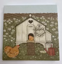 Wrendale Designs Hen House Chicken Coop Egg Wreath Notecard Pack