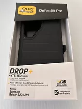 OtterBox Defender Pro Series Case w/Holster for Samsung Galaxy S23 Ultra Black