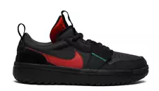 Nike Air Jordan 1 Low React x Ghetto Gastro Fearless Black Men's Sneakers 14 NEW