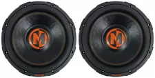 (2) Memphis Audio MJP1222 12" 1500w MOJO Pro Car Audio Subwoofers DVC 2 ohm Subs