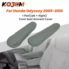 For Honda Odyssey EX-L LX EX 2005-2010 Leather Front Seat Armrest Cover Gray