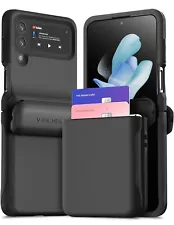 For Samsung Galaxy Z Flip 4 VRS® [Terra Guard Modern GO] Wallet Case Hinge Cover