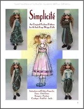 "Simplicité" Fashion Pattern for 11" Kaye Wiggs BJDs