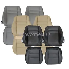 For 2003-2007 Honda Accord 4DR Front Driver Passenger Leather Seat Cover