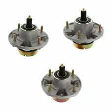 3 PACK SPINDLE ASSEMBLY FITS JOHN DEERE 48" 54" 60" 72" DECK AM135349 AM144377