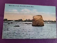 Antique 1918 White Horse Rock @ White Horse Beach MA Cape Cod