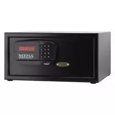 MESA SAFE COMPANY MHRC916E-BLK Hotel Safe,1.2 cu. ft.,Black,35 lb. 33UJ39