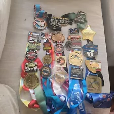 Large lot of 25 marathon medals see pictures