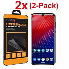 2 Pack Tempered Glass Screen Protector Film For Motorola Moto Z4 Z4 Force