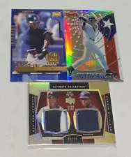 Bernie Williams/ Alfonso Soriano Dual Patch # 8/ 35- Rookie-Bowman (3) Card Lot!