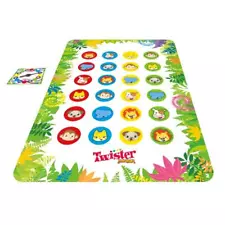 Twister Junior Game, Animal Adventure 2-Sided Mat, Game for 2-4 Players, Ages 3