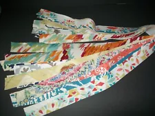 Fabric Strips Lot of 26 Various Material Sewing Quilting DIY Crafts