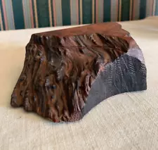 Handcrafted Vintage Live Edge Beautiful California Redwood Burl Box