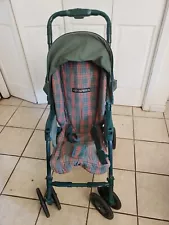 Vintage Aprica Newborn LX Stroller - Vintage Plaid Light Weight Made in Japan