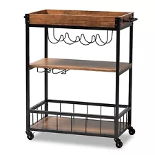 rustic bar cart for sale