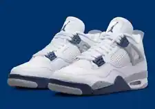 Nike Air Jordan 4 Retro Midnight Navy Blue White Gray DH6927-140 US Men