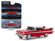 1958 Plymouth Fury Red with White Top "Evil Version" (Blacked Out Windows) "Chri