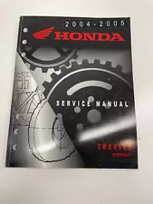 2004-05 TRX450R Sportrax 450 R Honda OEM Factory Service Manual Repair Shop Book