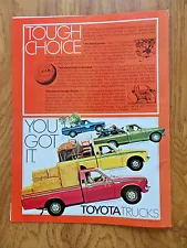 1977 Toyota Pickup Truck Ad Half-Ton Long Bed Deluxe SR-5 Sport & Long Bed SR-5