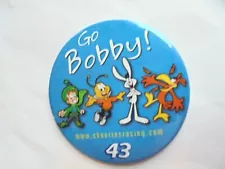 Vintage General Mills Cereal Cheerios Racing Go Bobby #43 Advertising Pinback