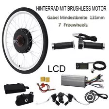 26" Rear Wheel Conversion Kit, Ebike Conversion Kit for Electric Bike W/LCD