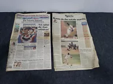 1991 Atlanta Braves AJC Collectable Newspapers 10/13/91-10/30/91