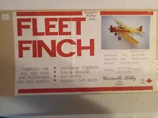 "FLEET FINCH" by Unionville Hobby, Canada RC biplane kit 51"ws .40-.60 2s .90 4s