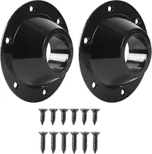 (2-Pack Black RV Table Base (Standard Size) Aluminum Pedestal Table Base Flange