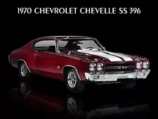 1970 Chevrolet Chevelle SS 396 NEW METAL SIGN: Great Original Look Restoration