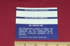 Old Payphone Billboard Sign Dialing Instruction Calling Display Vintage Coin 7