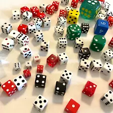 96 Dice Lot Variety Styles and Sizes Most New